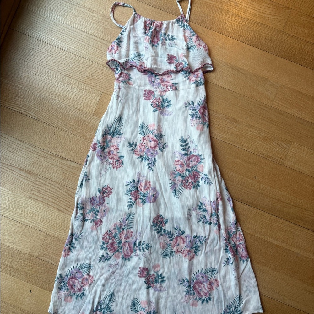 Floral Pink and White Girl’s Dress